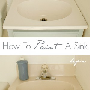 paint bathroom sink