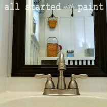 how-to-frame-bathroom-mirror