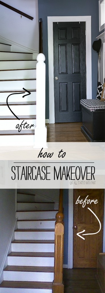 How To Strip, Stain, DIY Staircase Makeover