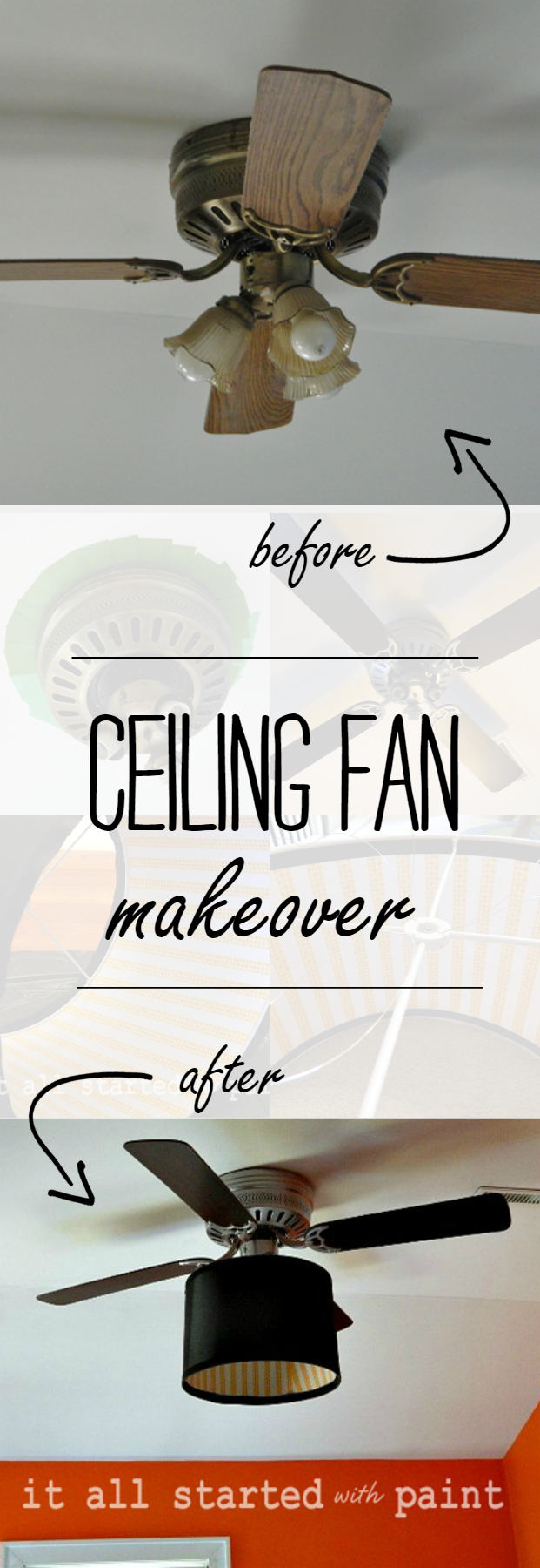 Ceiling Fan Makeover