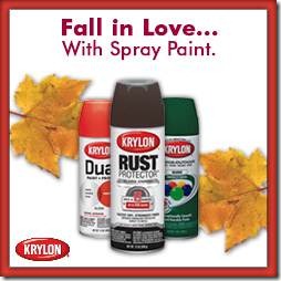 Fall in Love with Spray Paint Party Button