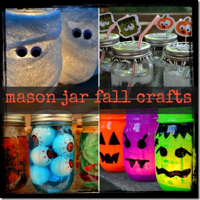 Mason Jar Fall and Halloween Crafts Mummies Cups Eyeballs and Votives