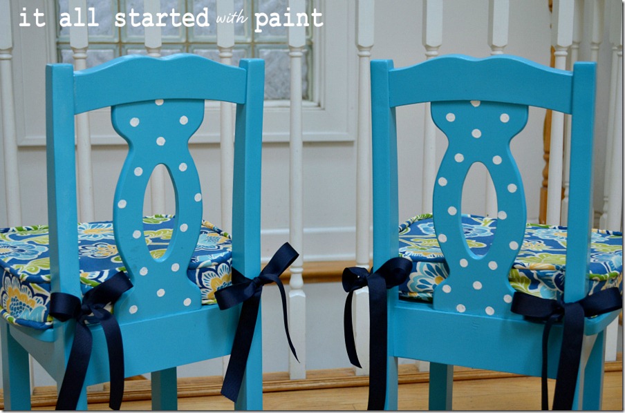 turquoise-and-polka-dot-chair
