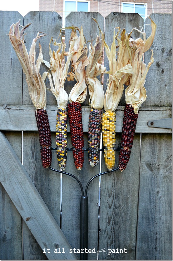 fall-spray-paint-display-corn-rake