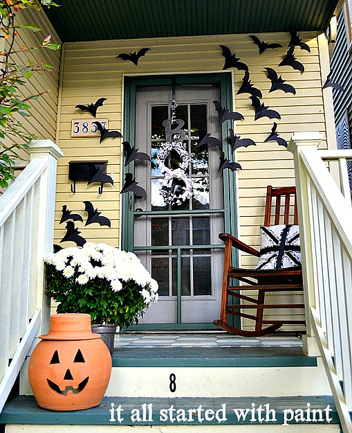 halloween door decorating idea