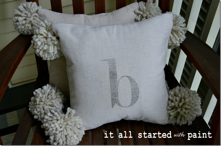 monogram_pom_pillow_from_dropcloth