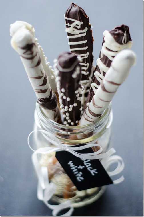 Chocolate and Candy Covered Pretzel Rods 4-5