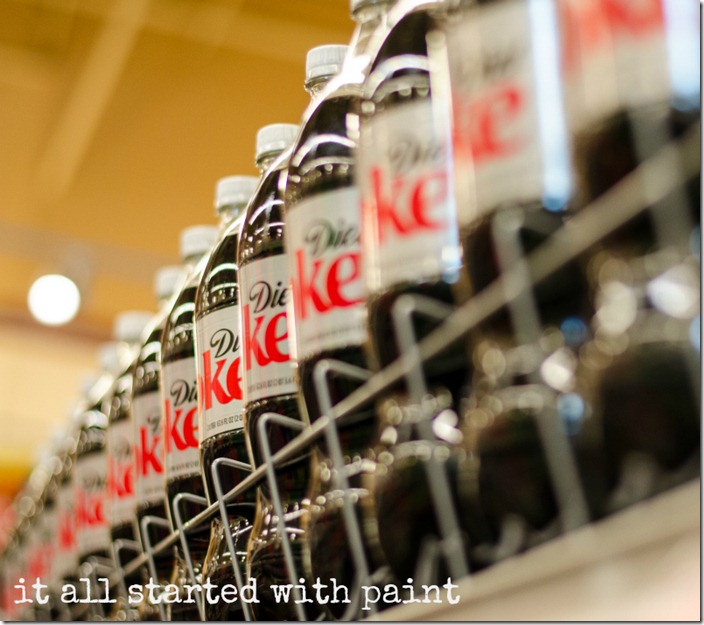 diet coke in grocery store