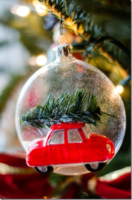 Christmas Ornament Car tree on top 1