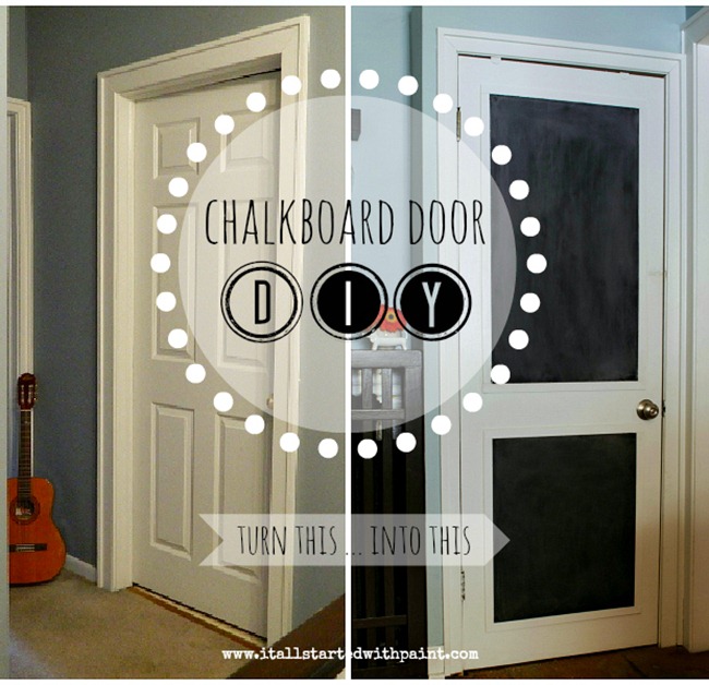 chalkboard door … refreshed - It All Started With Paint