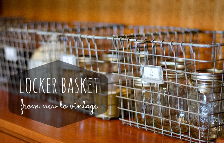 New Locker Baskets Turned Vintage Industrial: How To Make Metal