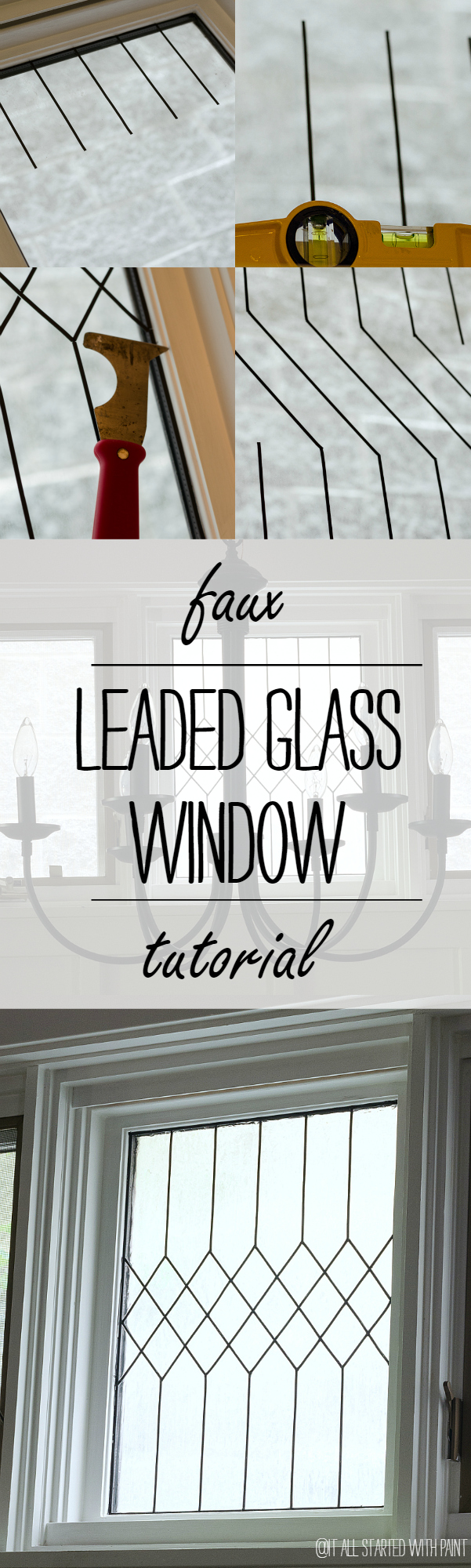 How To Make a Faux Leaded Glass Window