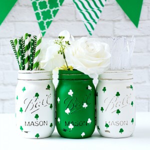 Shamrock Mason Jars