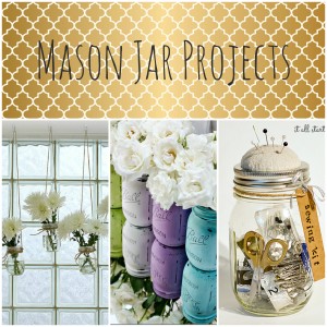 Mondrian Mason Jars - Mason Jar Crafts Love