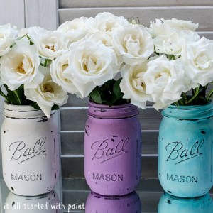 painted-distressed-mason-jars
