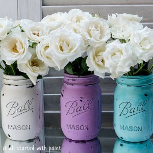 painted-distressed-mason-jars