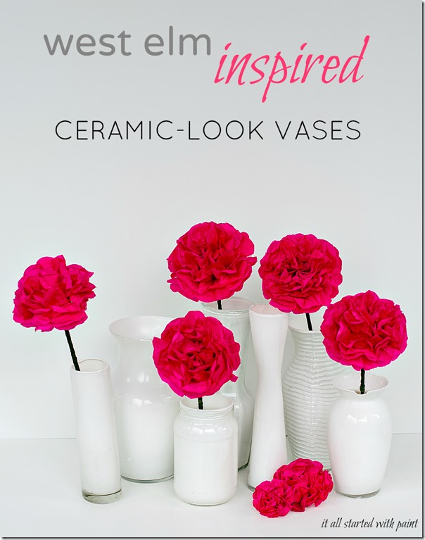 Ceramic-Look Vases