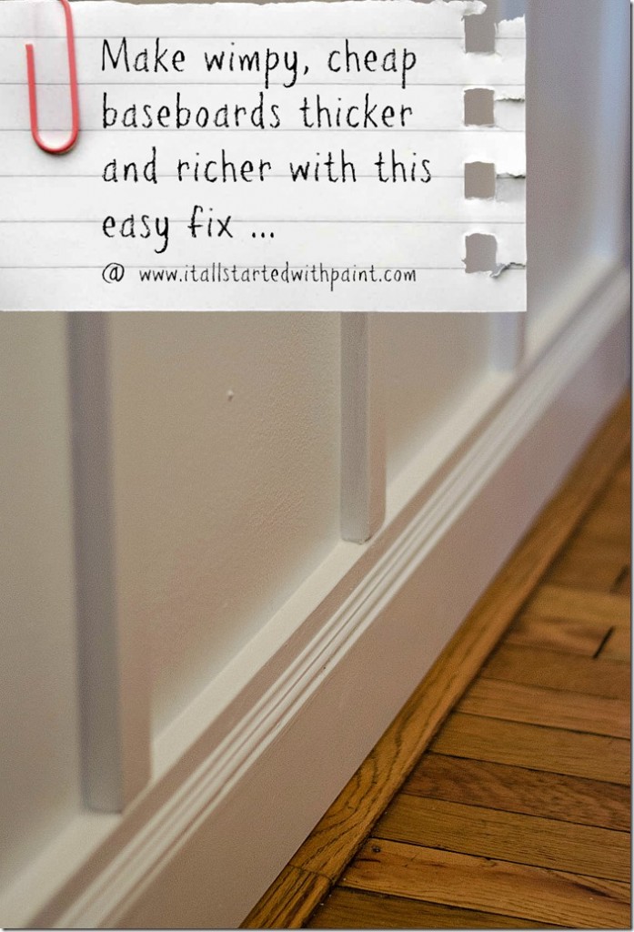 Baseboard DIY How To Make Bigger