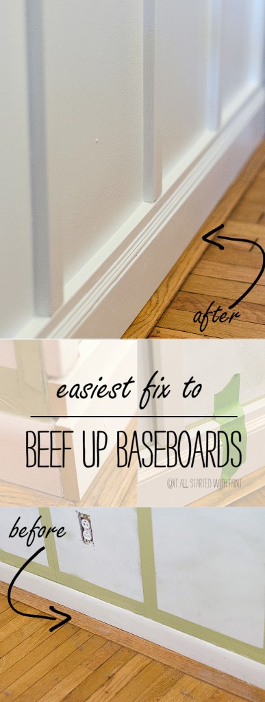 Baseboard Fix: Easy Way To Add Height and Bulk to Baseboards; No Crow Bars Needed!