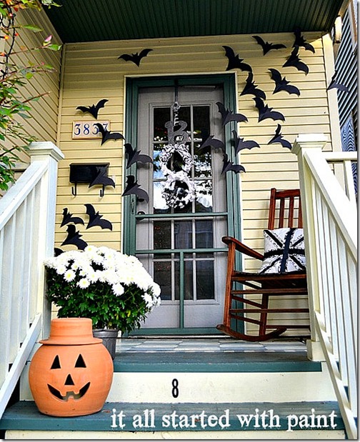 halloween-bats-on-door 2