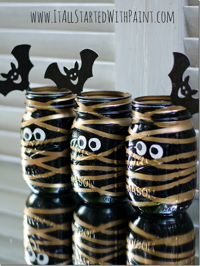 mummy-mason-jars-painted-7 watermarked