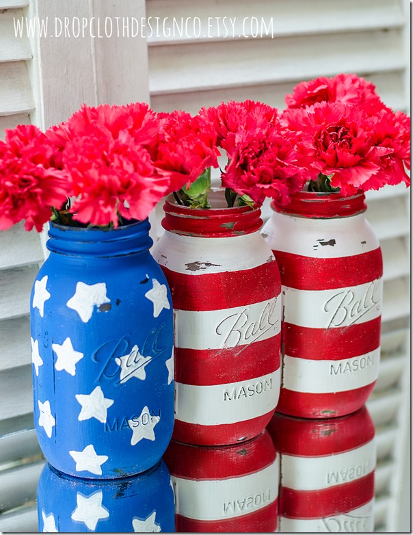 painted-mason-jars-american-flag-2