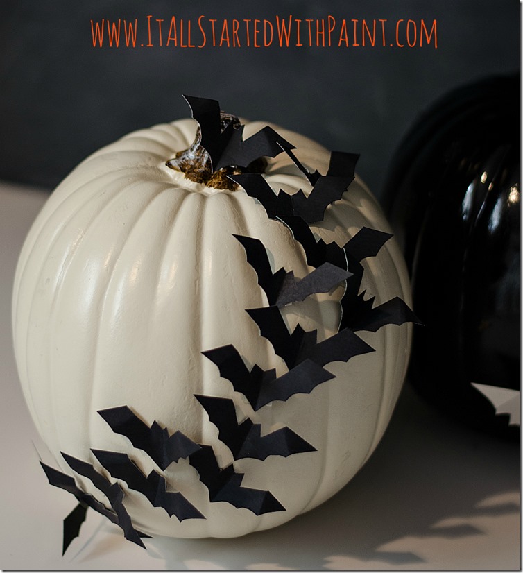 Bats-On-Pumpkin-No-Carve-Craft-Idea