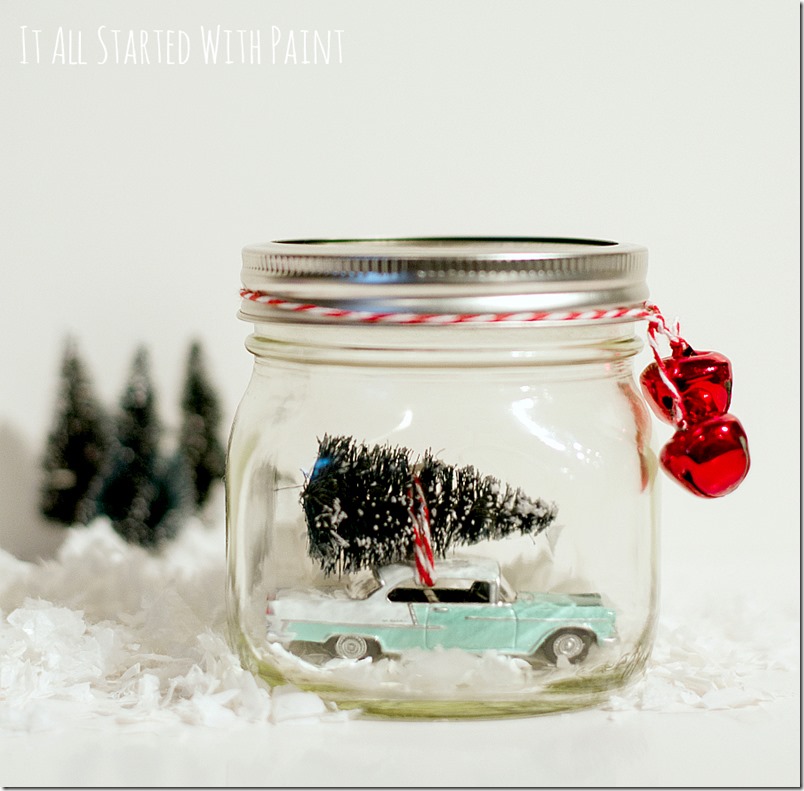 DIY Decorative Glass Jar - The Shabby Tree