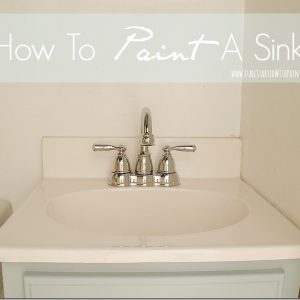 how to paint a sink