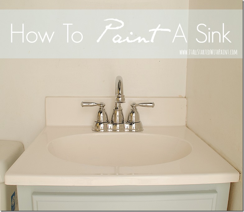 How To Paint A Sink, How To Paint A Bathroom Vanity
