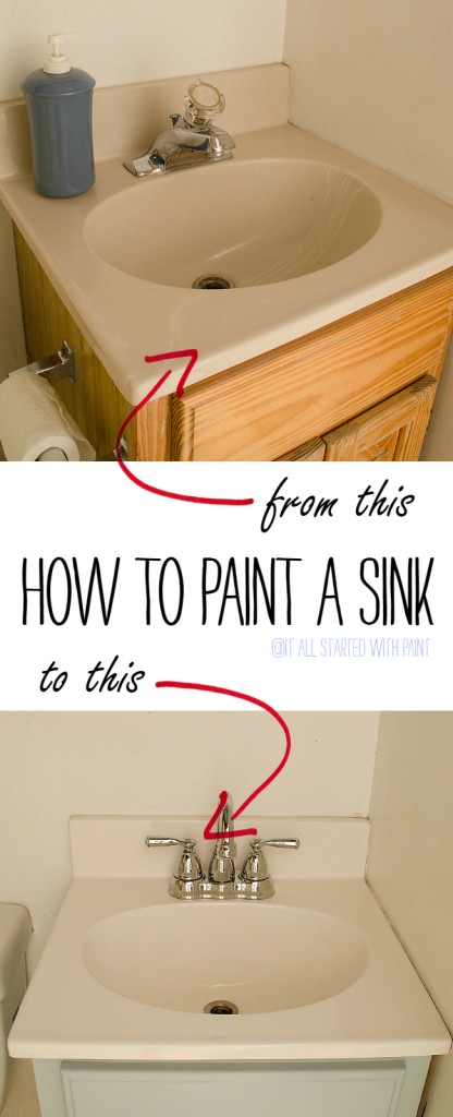Paint A Sink: How To Paint A Sink Tutorial
