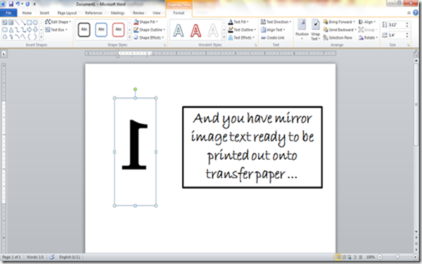 how-to-make-mirror-image-text-microsoft-word