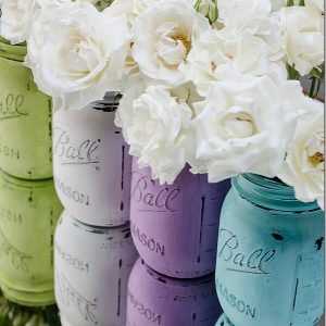 painted-distressed-mason-jars