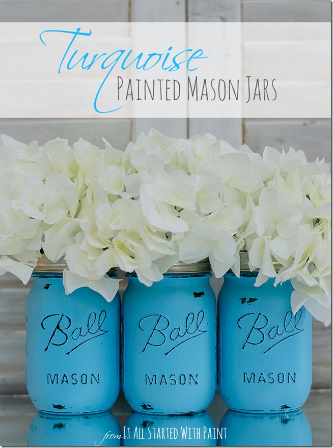 turquoise-painted-mason-jars-4 2