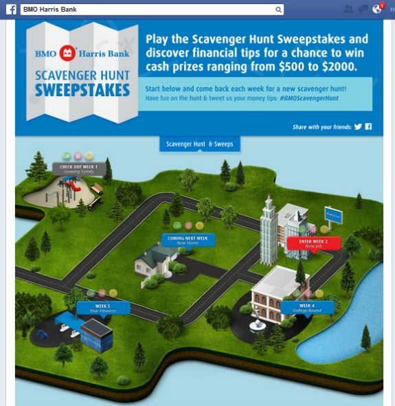 BMO scavenger hunt sweepstakes