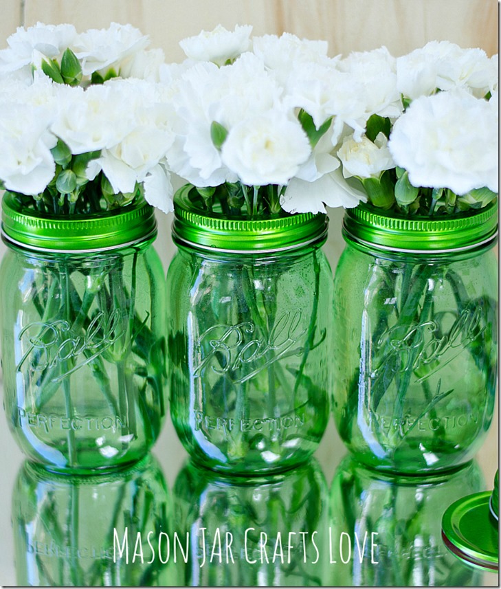 green-ball-mason-jars