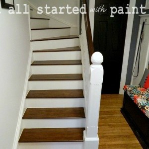 how to stain stairs