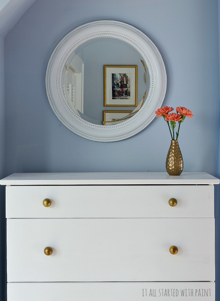 Ikea Hack: Ikea Tarva Hack with Paint and Brass Knobs