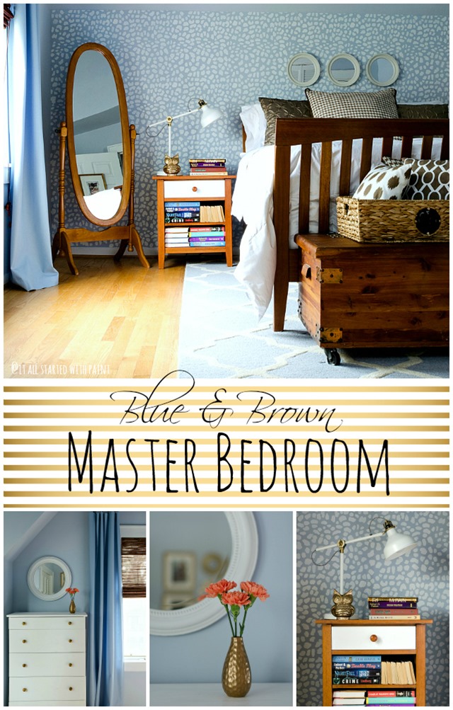 blue-brown-bedroom collage