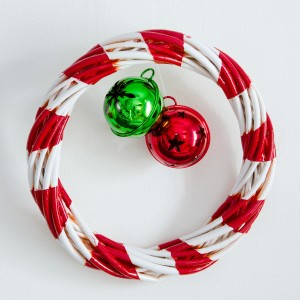 Candy Cane Wreath