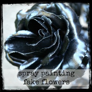 spray paint flowers