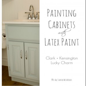 latex paint on cabinets