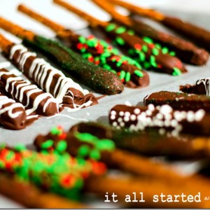 chocolate covered pretzels