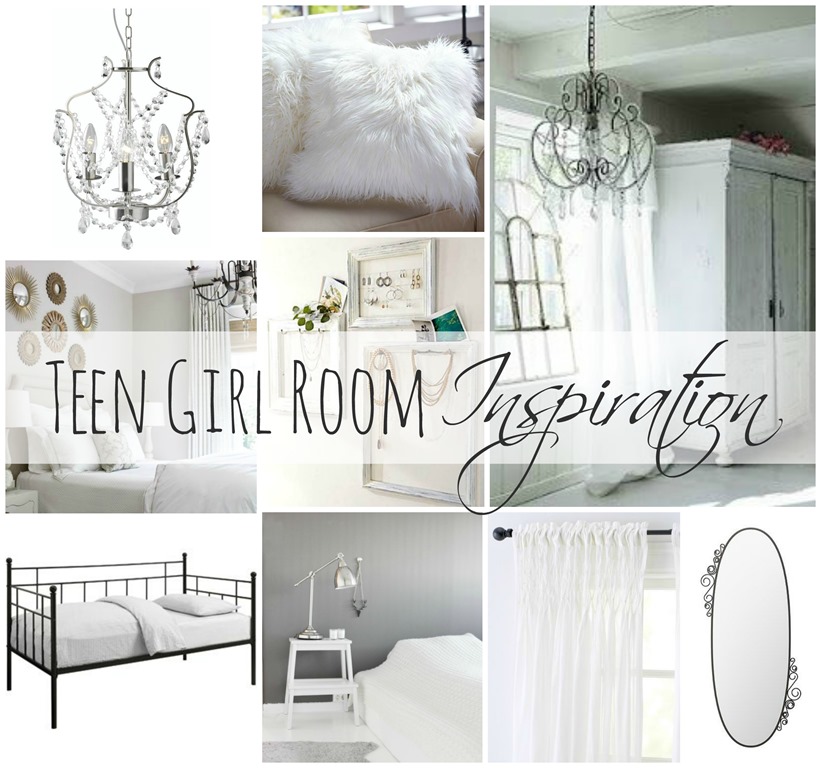 teen girl room gray white iron bed 2