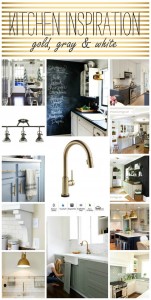 gold kitchen faucet