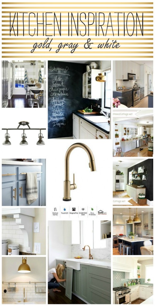 gold kitchen faucet