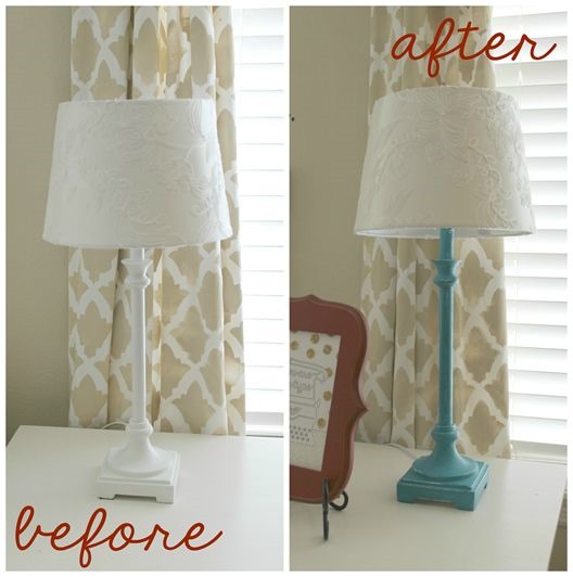 Lamp-Makeover Ginger Snap Crafts