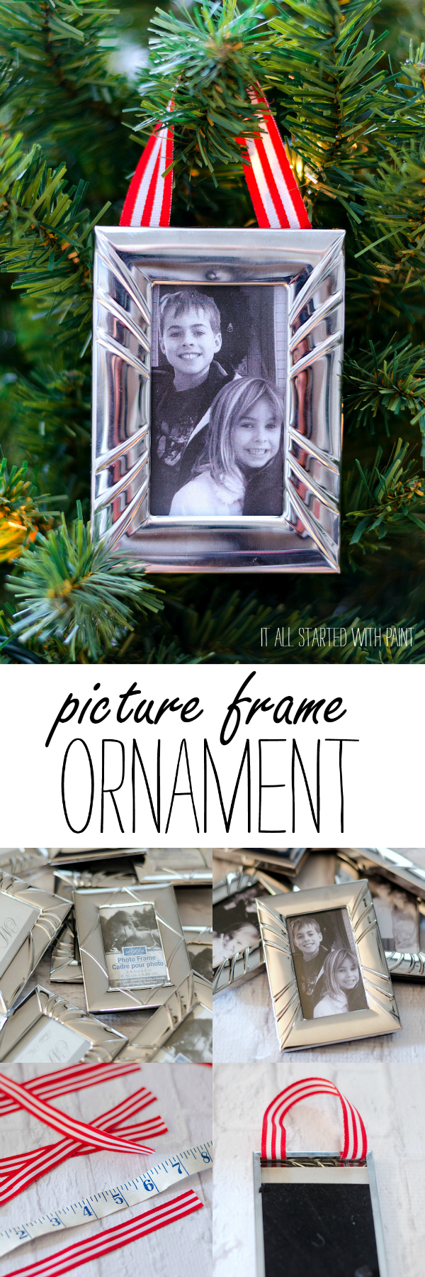 Picture Frame Ornament: Handmade Christmas Craft Ideas