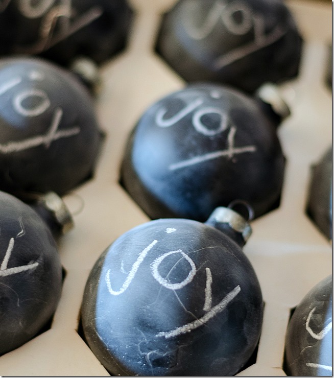 chalkboard-painted-christmas-ball-ornaments 3