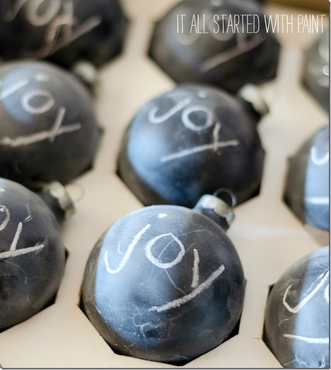 chalkboard-painted-christmas-ball-ornaments 4 2